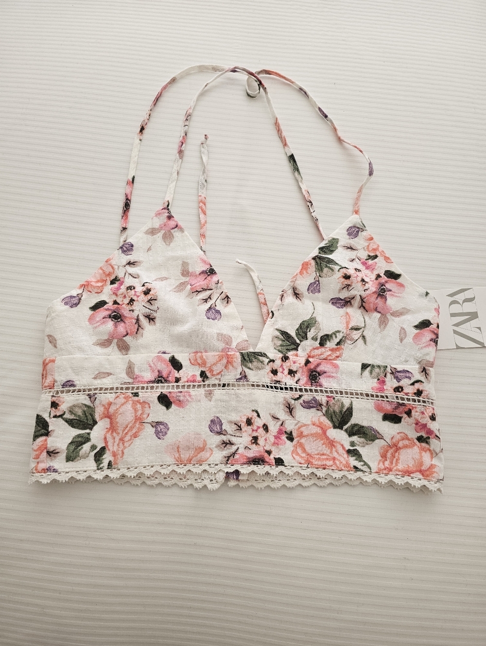 Zara Bralette Cross Back NWT SIZE XS